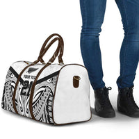 New Zealand Football Custom Travel Bag All White Fern Go Champions - Polynesian Pride
