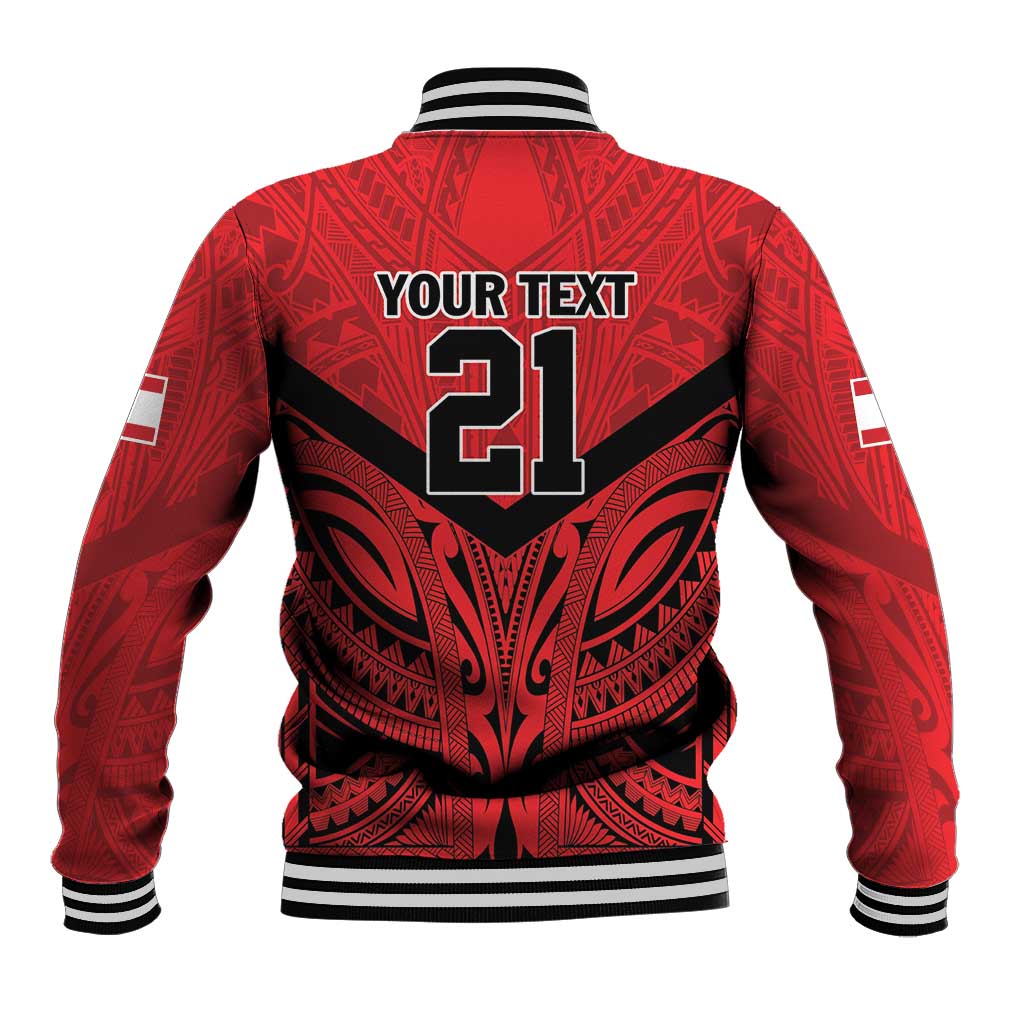 Tahiti Football Custom Baseball Jacket Toa Aito Go Champions LT9 - Polynesian Pride