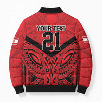 Tahiti Football Custom Bomber Puffer Jacket Toa Aito Go Champions LT9 - Polynesian Pride