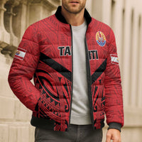 Tahiti Football Custom Bomber Puffer Jacket Toa Aito Go Champions LT9 - Polynesian Pride