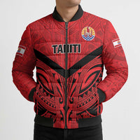 Tahiti Football Custom Bomber Puffer Jacket Toa Aito Go Champions LT9 - Polynesian Pride