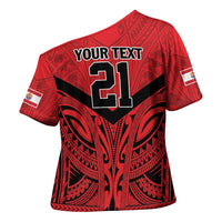 Tahiti Football Custom Cross Shoulder Shirt Toa Aito Go Champions LT9 - Polynesian Pride