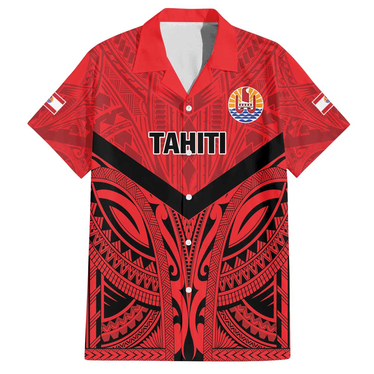 Tahiti Football Custom Family Matching Off The Shoulder Long Sleeve Dress and Hawaiian Shirt Toa Aito Go Champions