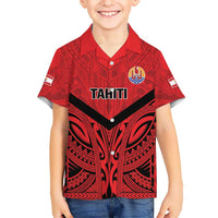 Tahiti Football Custom Kid Hawaiian Shirt Toa Aito Go Champions LT9 Kid Red - Polynesian Pride