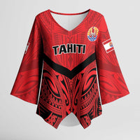 Tahiti Football Custom Kimono Sleeve Blouse Toa Aito Go Champions - Polynesian Pride