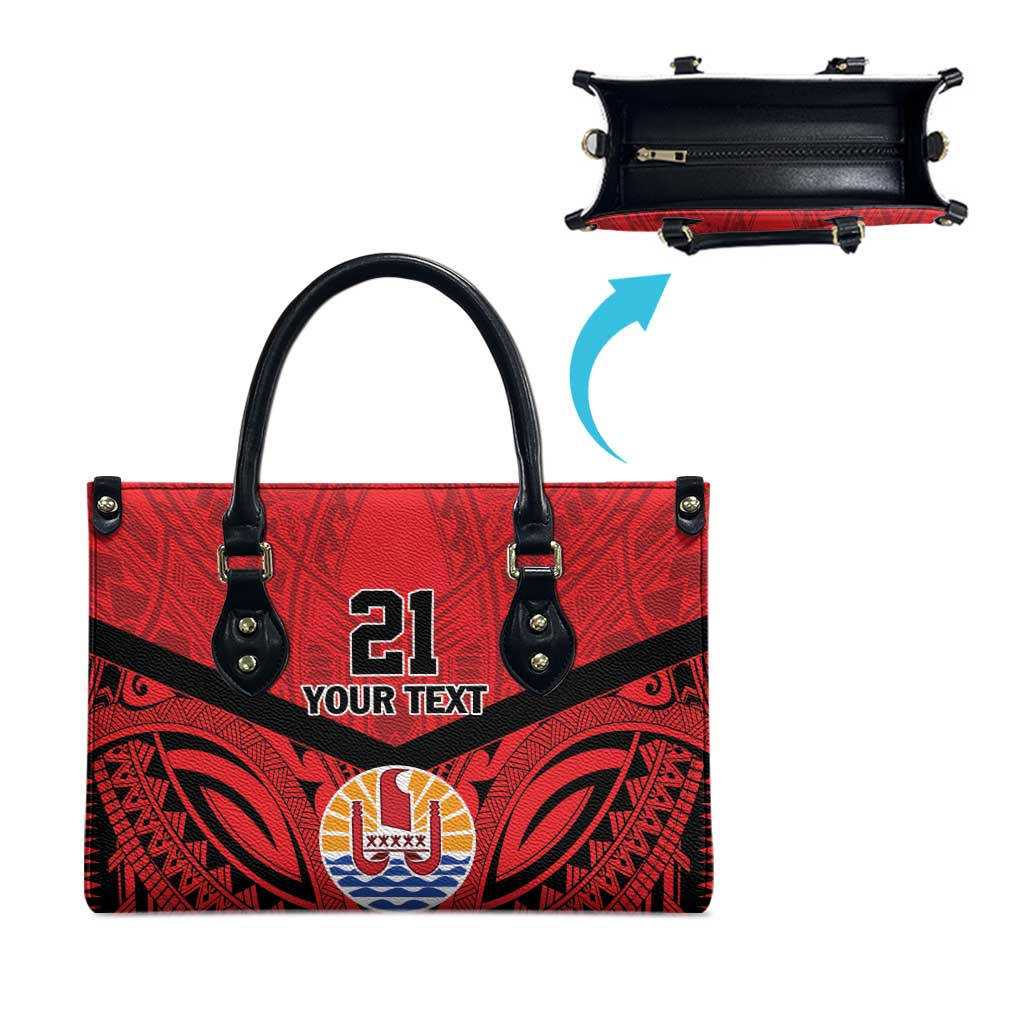 Tahiti Football Custom Leather Bag Toa Aito Go Champions - Polynesian Pride