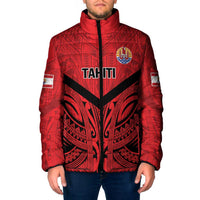 Tahiti Football Custom Padded Jacket Toa Aito Go Champions LT9 Men Red - Polynesian Pride
