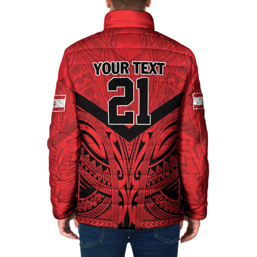 Tahiti Football Custom Padded Jacket Toa Aito Go Champions LT9 - Polynesian Pride