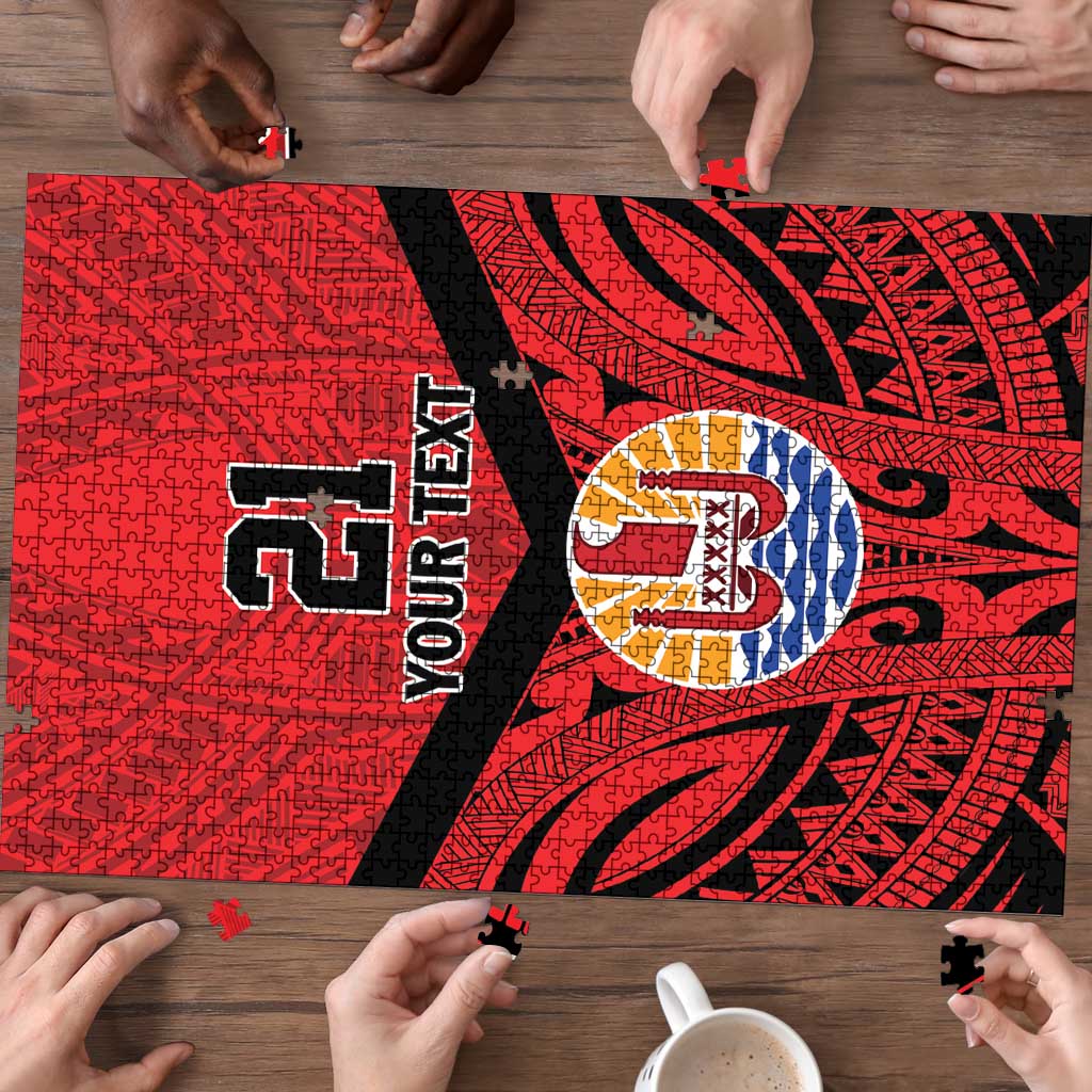 Tahiti Football Custom Puzzle Toa Aito Go Champions LT9 - Polynesian Pride