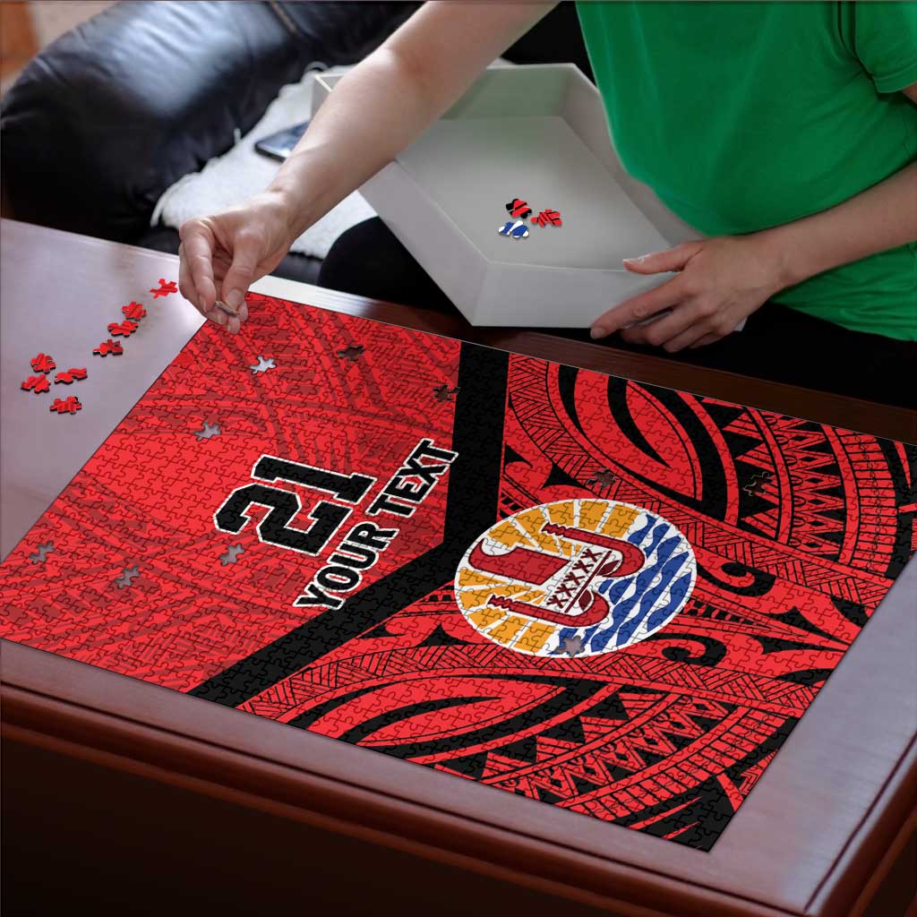 Tahiti Football Custom Puzzle Toa Aito Go Champions LT9 - Polynesian Pride