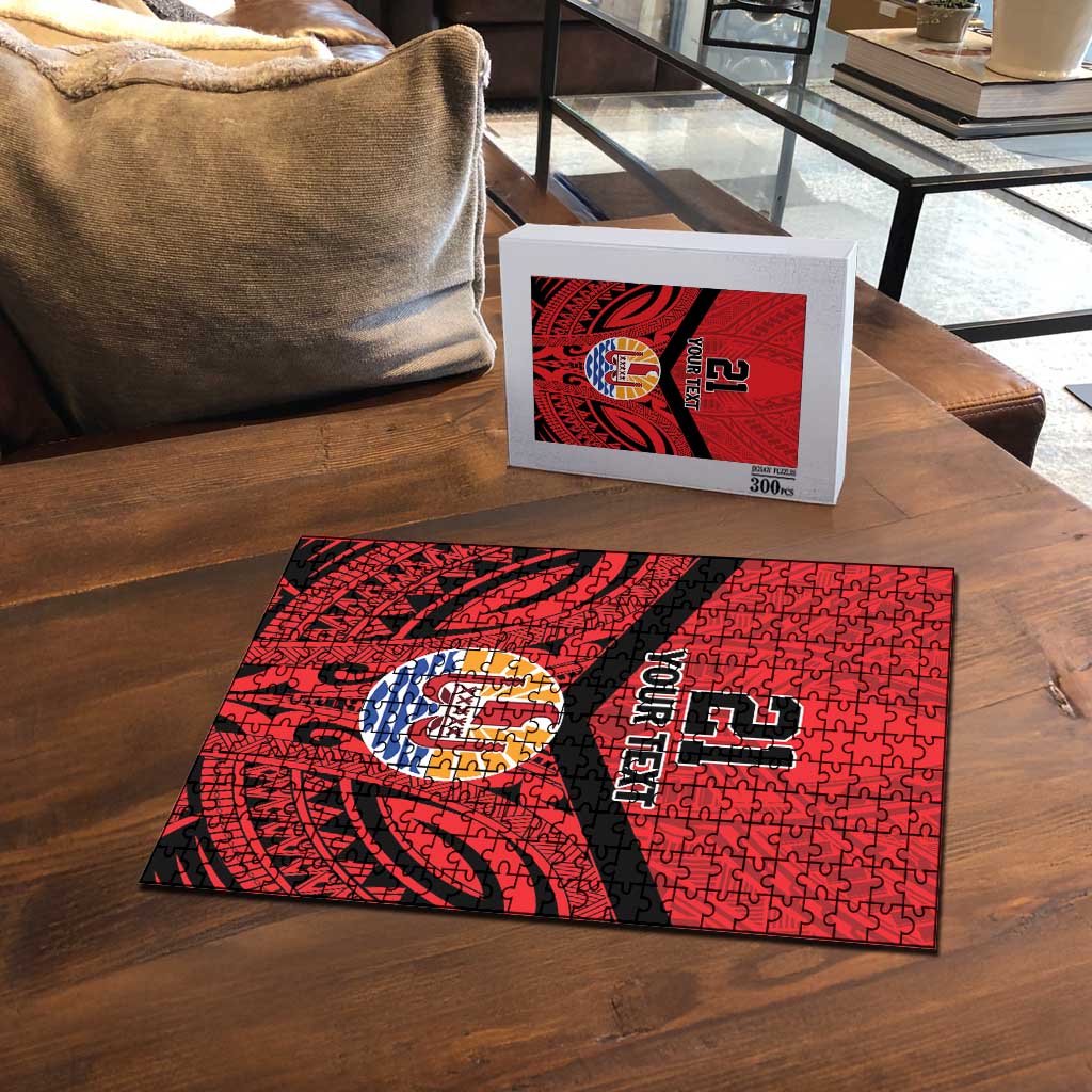 Tahiti Football Custom Puzzle Toa Aito Go Champions LT9 - Polynesian Pride