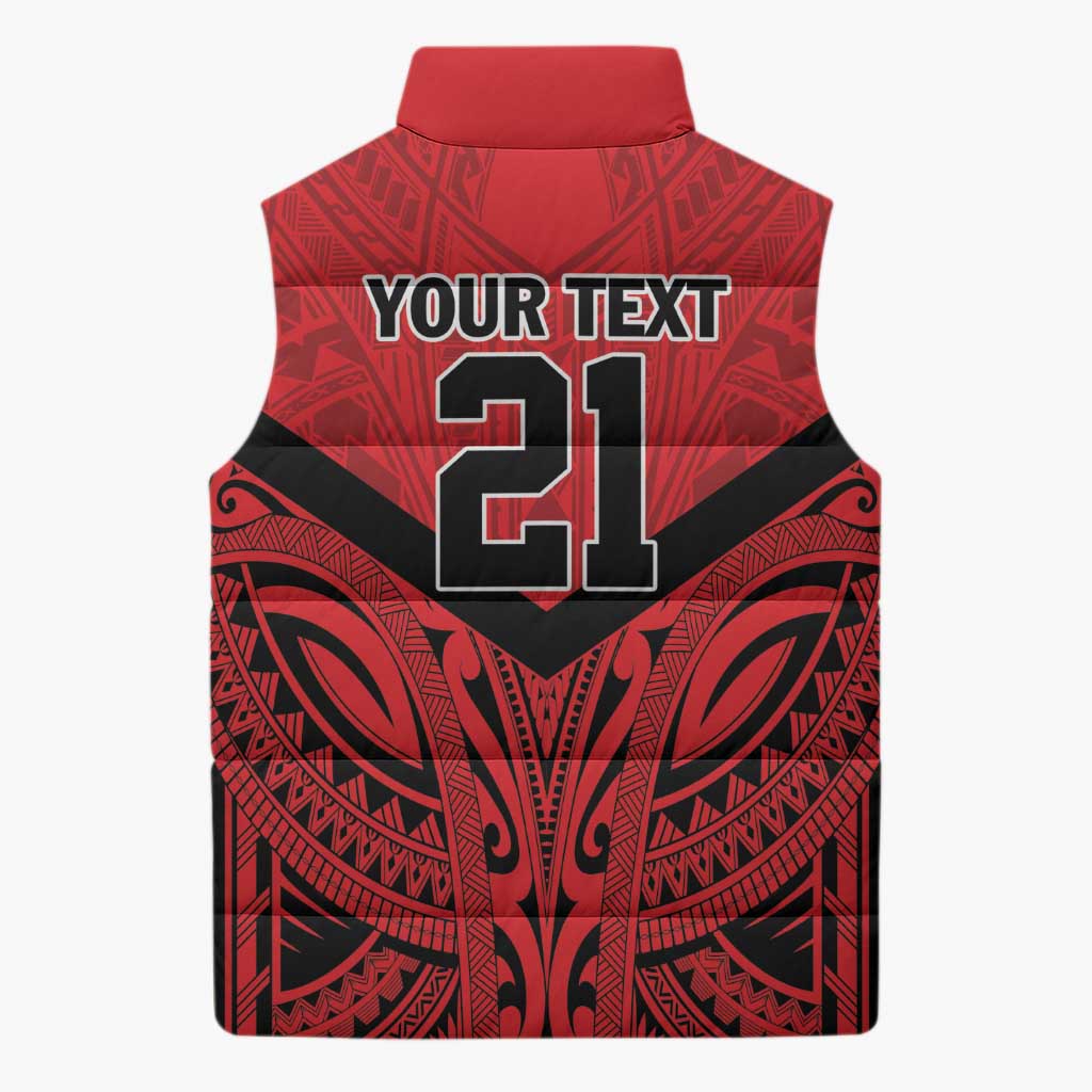 Tahiti Football Custom Sleeveless Puffer Jacket Toa Aito Go Champions LT9 - Polynesian Pride