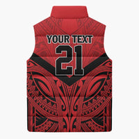Tahiti Football Custom Sleeveless Puffer Jacket Toa Aito Go Champions LT9 - Polynesian Pride