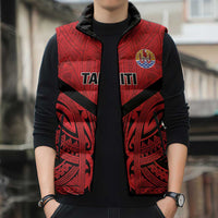 Tahiti Football Custom Sleeveless Puffer Jacket Toa Aito Go Champions LT9 - Polynesian Pride