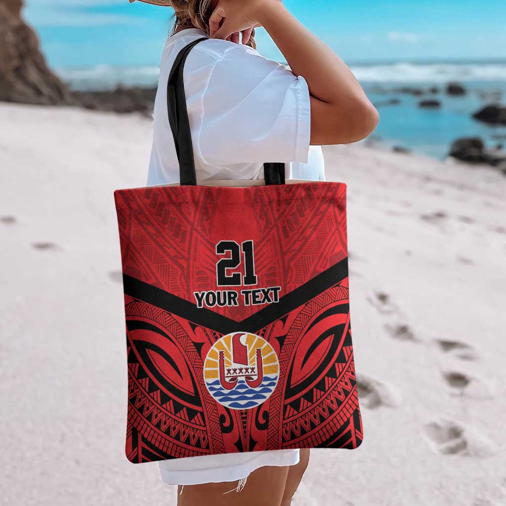 Tahiti Football Custom Tote Bag Toa Aito Go Champions - Polynesian Pride