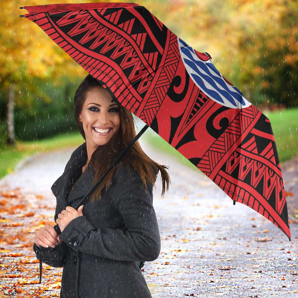 Tahiti Football Custom Umbrella Toa Aito Go Champions - Polynesian Pride