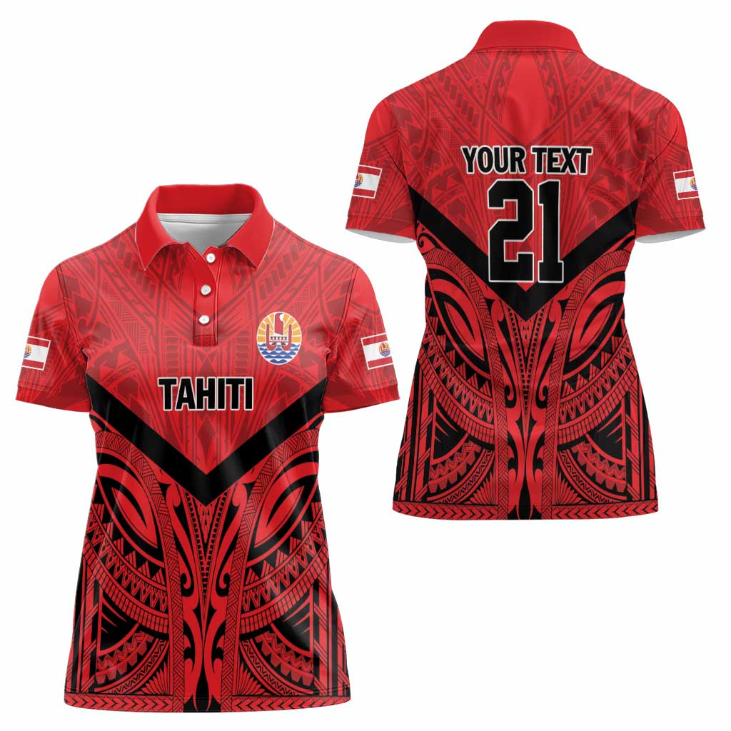 Tahiti Football Custom Women Polo Shirt Toa Aito Go Champions