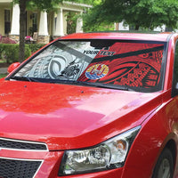 New Caledonia-Tahiti Football Custom Auto Sun Shade Together Go Champions - Polynesian Pride
