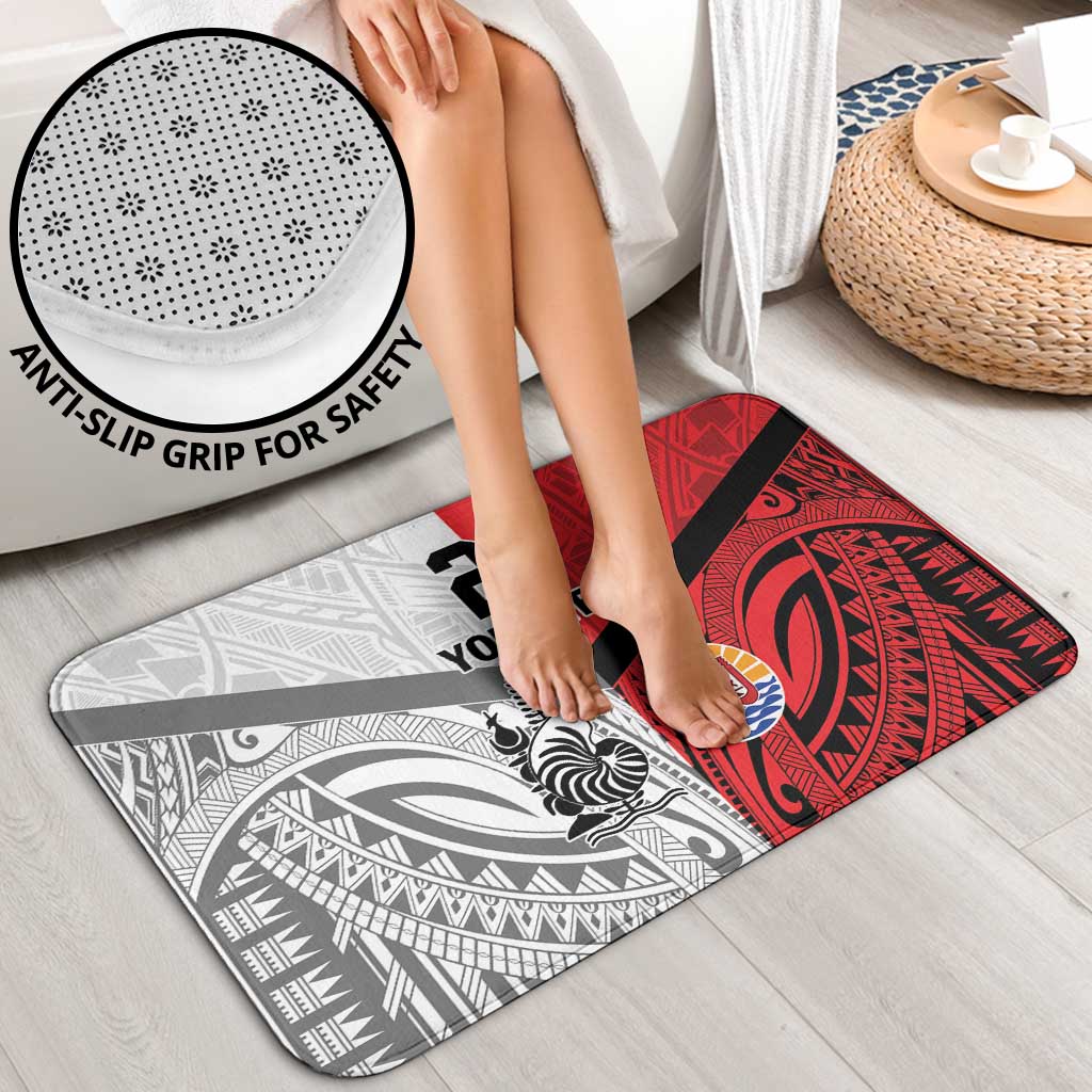 New Caledonia-Tahiti Football Custom Bathroom Set Together Go Champions - Polynesian Pride