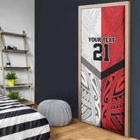 New Caledonia-Tahiti Football Custom Door Cover Together Go Champions - Polynesian Pride