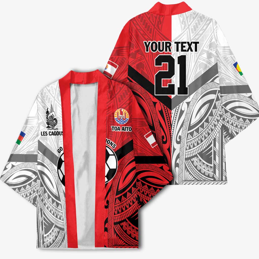 New Caledonia-Tahiti Football Custom Kimono Together Go Champions - Polynesian Pride