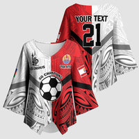 New Caledonia-Tahiti Football Custom Kimono Sleeve Blouse Together Go Champions - Polynesian Pride