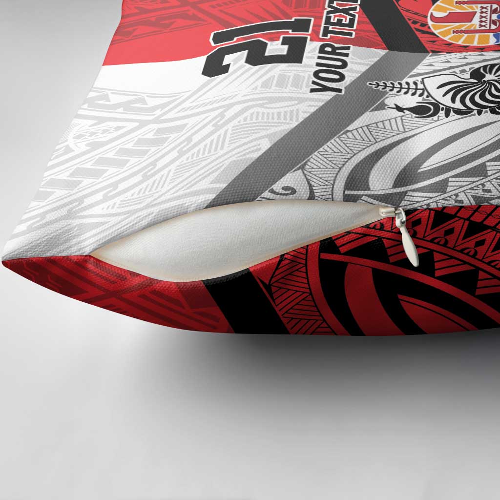 New Caledonia-Tahiti Football Custom Pillow Cover Together Go Champions - Polynesian Pride