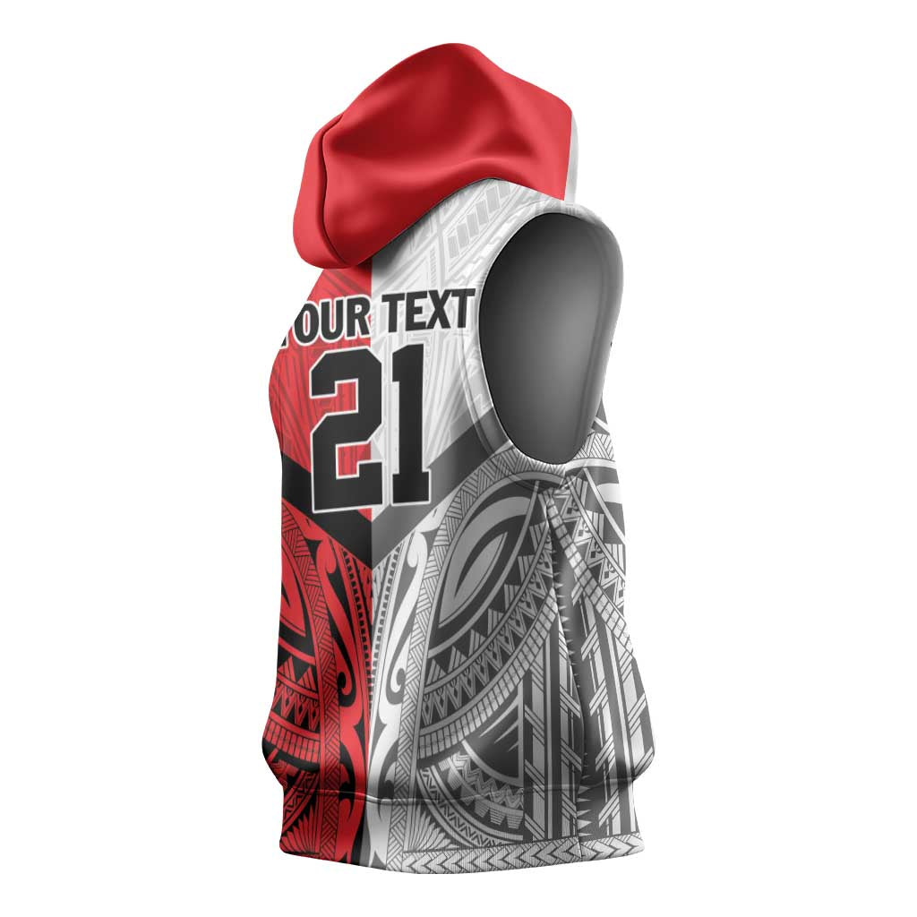 New Caledonia-Tahiti Football Custom Sleeveless Hoodie Together Go Champions - Polynesian Pride