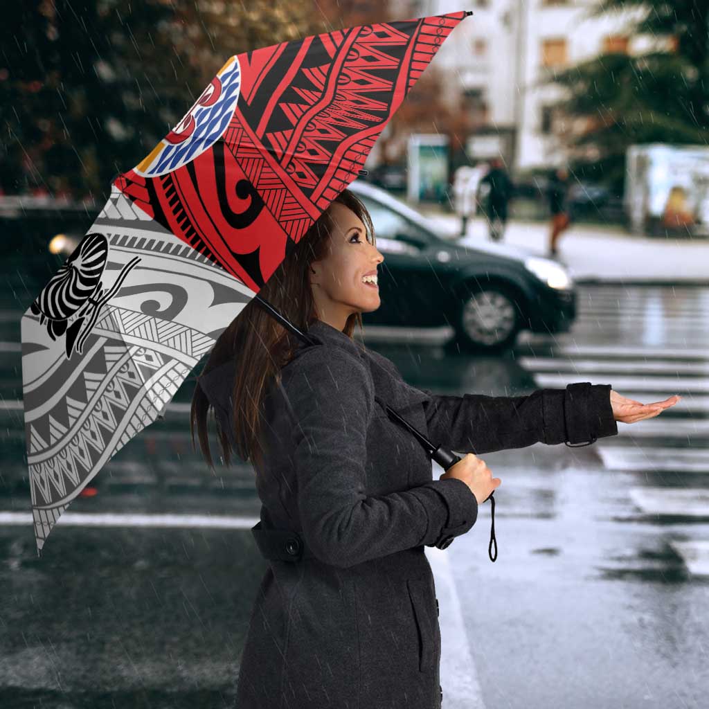 New Caledonia-Tahiti Football Custom Umbrella Together Go Champions - Polynesian Pride