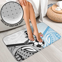 New Zealand-Fiji Football Custom Bathroom Set Together Go Champions - Polynesian Pride