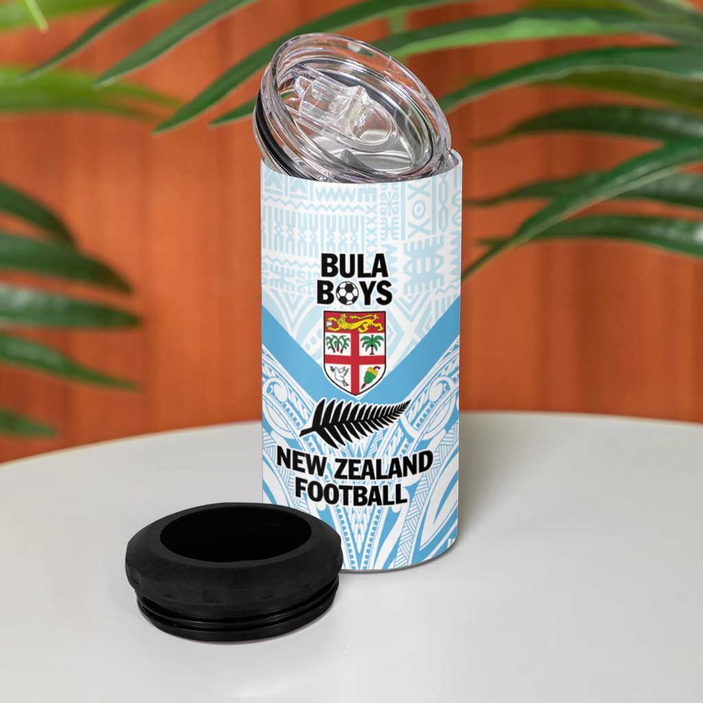 New Zealand-Fiji Football Custom 4 in 1 Can Cooler Tumbler Together Go Champions