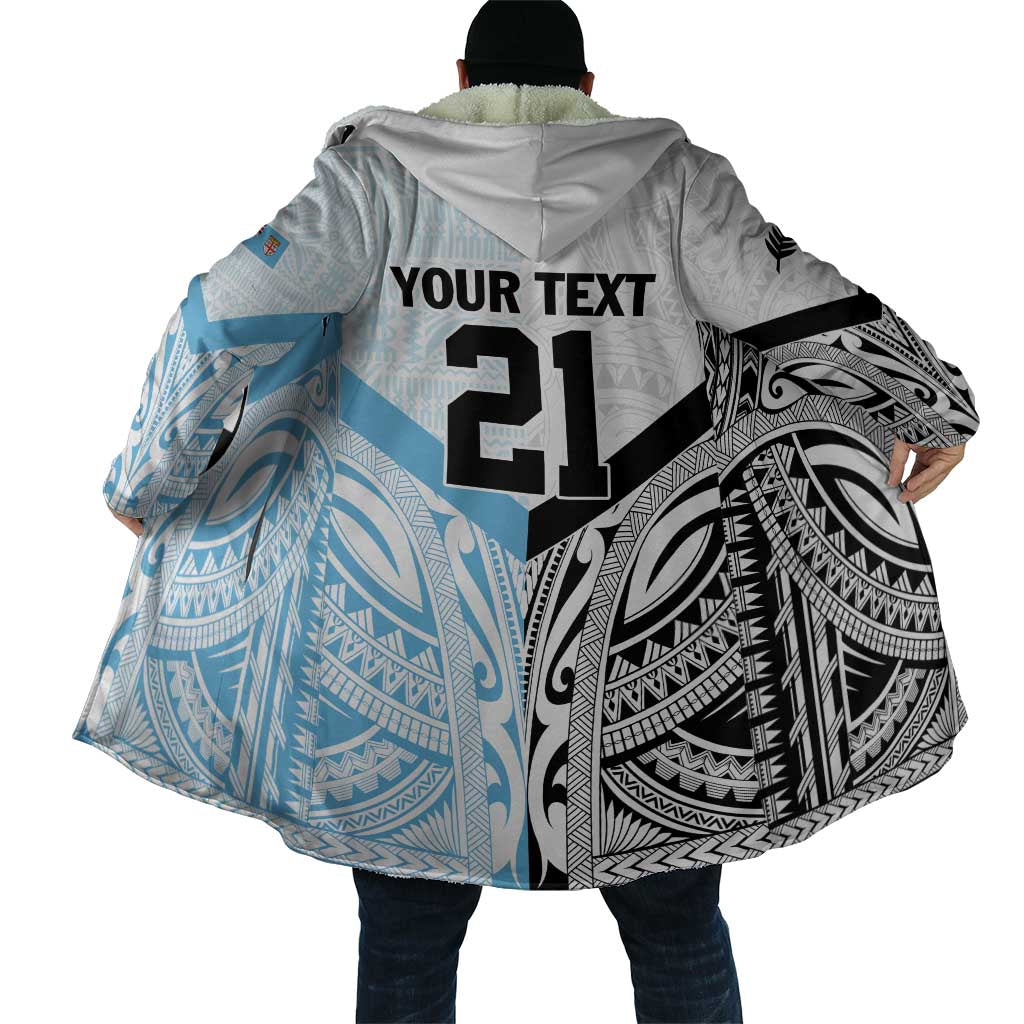 New Zealand-Fiji Football Custom Cloak Together Go Champions - Polynesian Pride