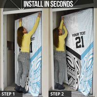 New Zealand-Fiji Football Custom Door Cover Together Go Champions - Polynesian Pride