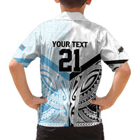 New Zealand-Fiji Football Custom Family Matching Puletasi and Hawaiian Shirt Together Go Champions LT9 - Polynesian Pride