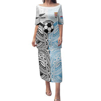New Zealand-Fiji Football Custom Family Matching Puletasi and Hawaiian Shirt Together Go Champions LT9 Mom's Dress Art - Polynesian Pride