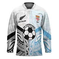 New Zealand-Fiji Football Custom Hockey Jersey Together Go Champions - Polynesian Pride