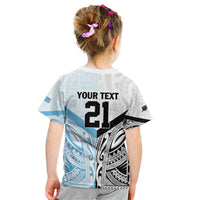 New Zealand-Fiji Football Custom Kid T Shirt Together Go Champions