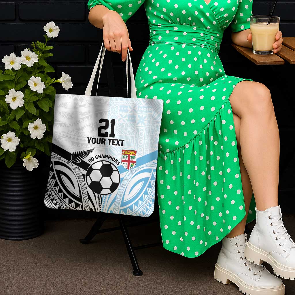 New Zealand-Fiji Football Custom Tote Bag Together Go Champions - Polynesian Pride