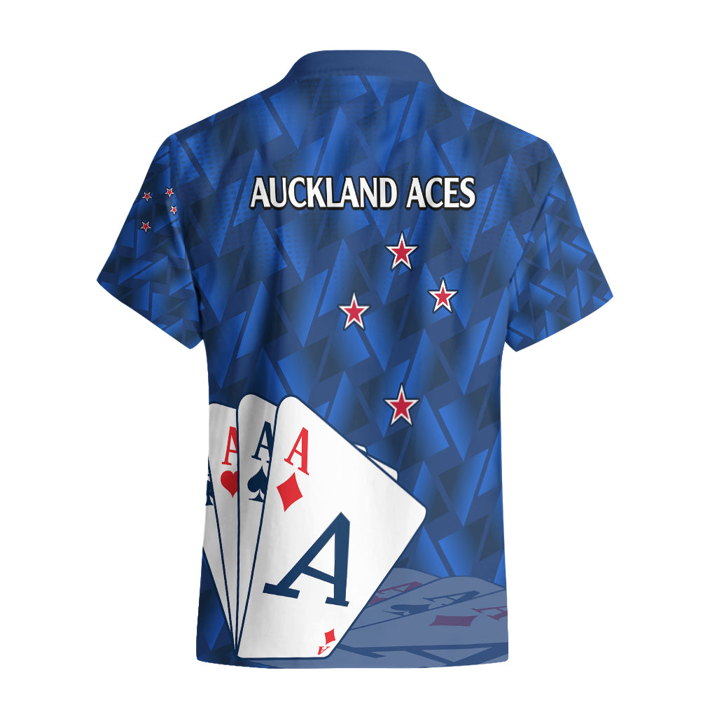New Zealand Cricket Hawaiian Shirt Auckland Aces Sporty Style LT9 - Polynesian Pride