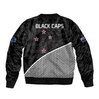 New Zealand Cricket Bomber Jacket Black Cap Sporty Style No1 LT9 - Polynesian Pride