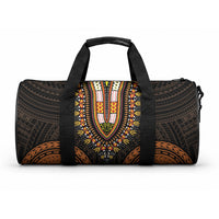 African Dashiki With Polynesian Pattern Gold Duffle Bag LT9 One size Gold - Polynesian Pride