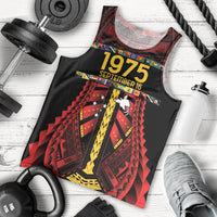 Independen Stet bilong Papua Niugini 1975 Men Tank Top Red Tribal Papua New Guinea Province Flag LT9 - Polynesian Pride