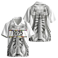 Independen Stet bilong Papua Niugini 1975 Kid Hawaiian Shirt White Tribal Papua New Guinea Province Flag LT9 - Polynesian Pride