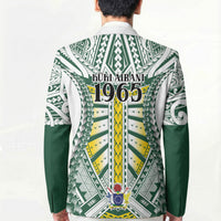 Cook Islands 1965 National Pride Blazer White Tribal Pattern LT9 - Polynesian Pride