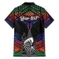 Personalised New Caledonia All Saints Day Family Matching Off Shoulder Short Dress and Hawaiian Shirt Candle Light with Polynesian Style LT9 - Polynesian Pride