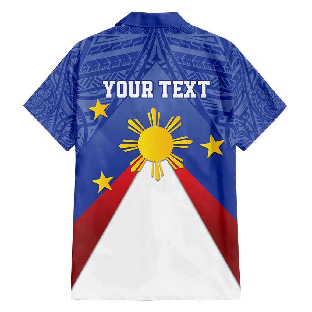 Personalized Pilipinas Eight-Rayed Sun Family Matching Summer Maxi Dress and Hawaiian Shirt Philippines Map With Polynesian Style