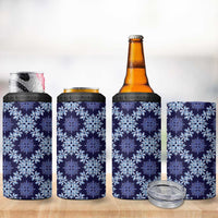Palaka Hawaiian Quilt Seamless Pattern 4 in 1 Can Cooler Tumbler - Polynesian Pride