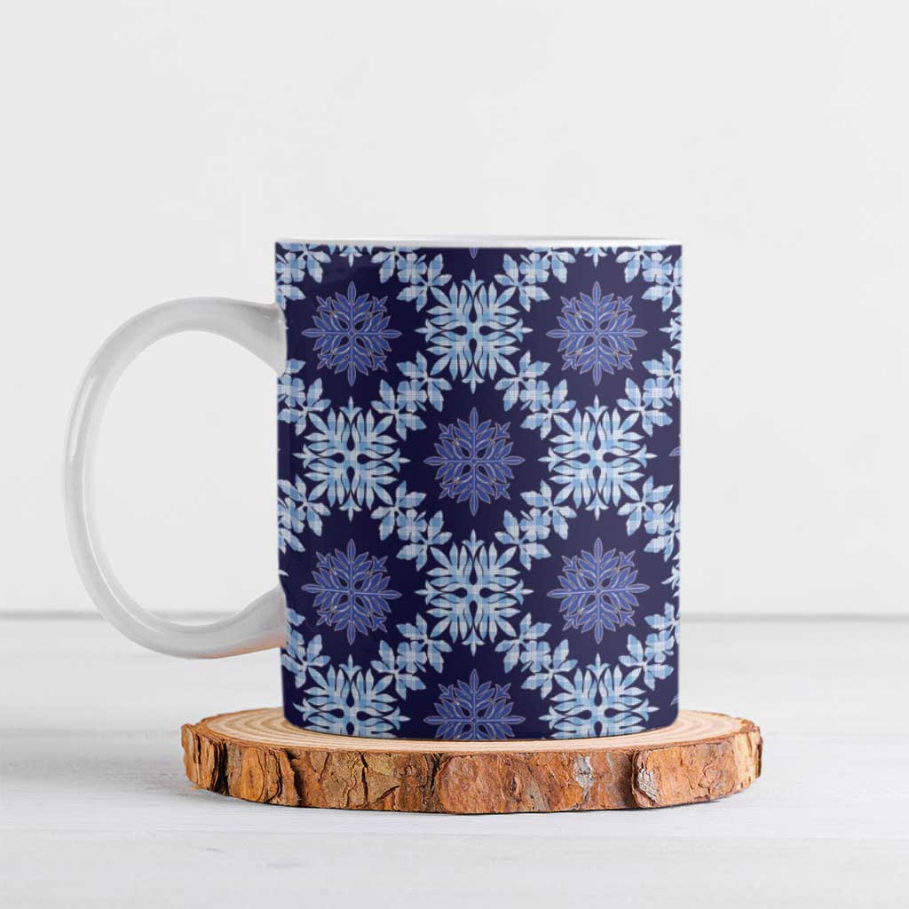Palaka Hawaiian Quilt Seamless Pattern Ceramic Mug - Polynesian Pride