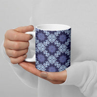 Palaka Hawaiian Quilt Seamless Pattern Ceramic Mug - Polynesian Pride