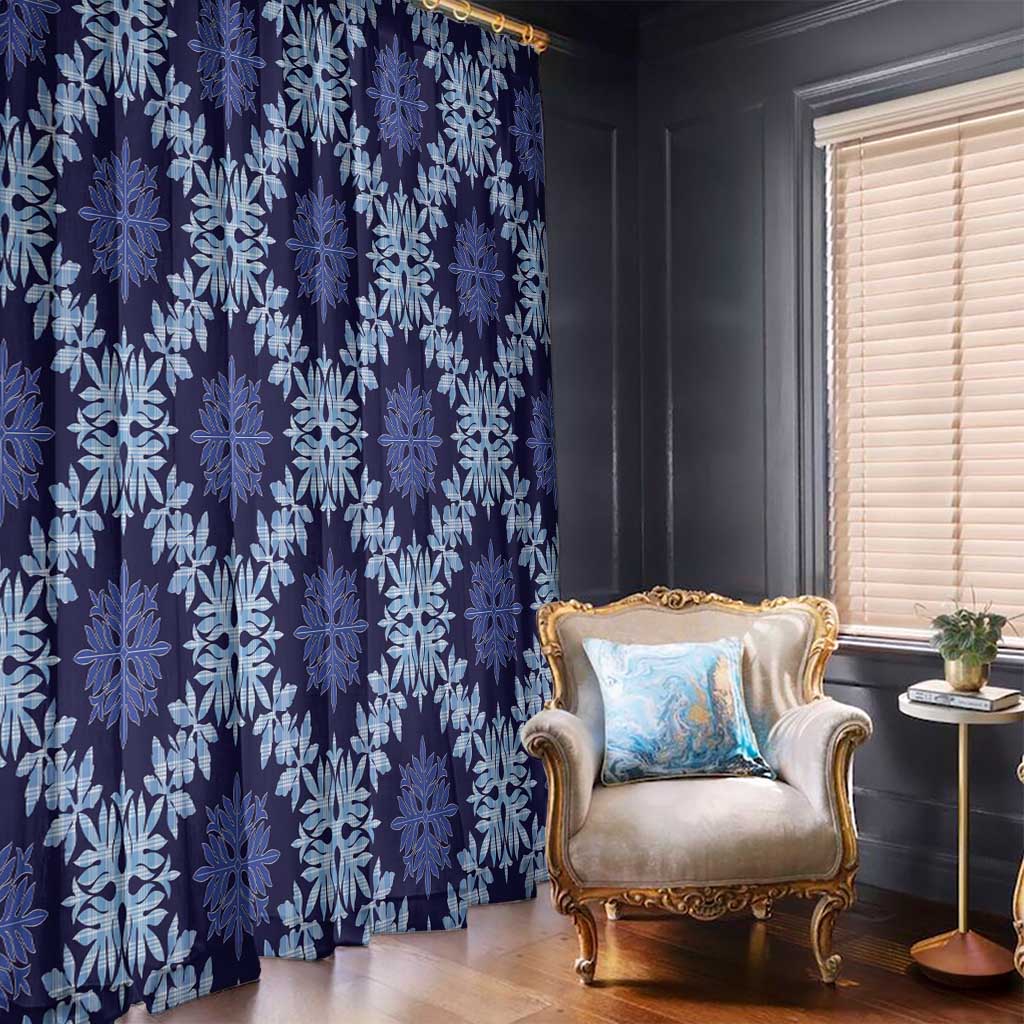 Palaka Hawaiian Quilt Seamless Pattern Window Curtain - Polynesian Pride